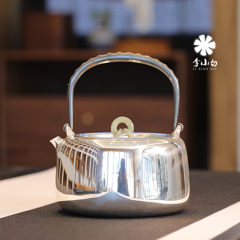 方中圆-纯银银壶