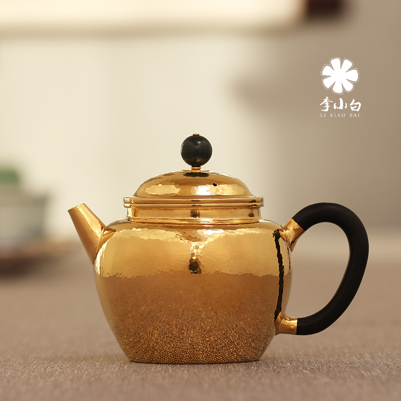 李小白纯金泡壶-秋月
