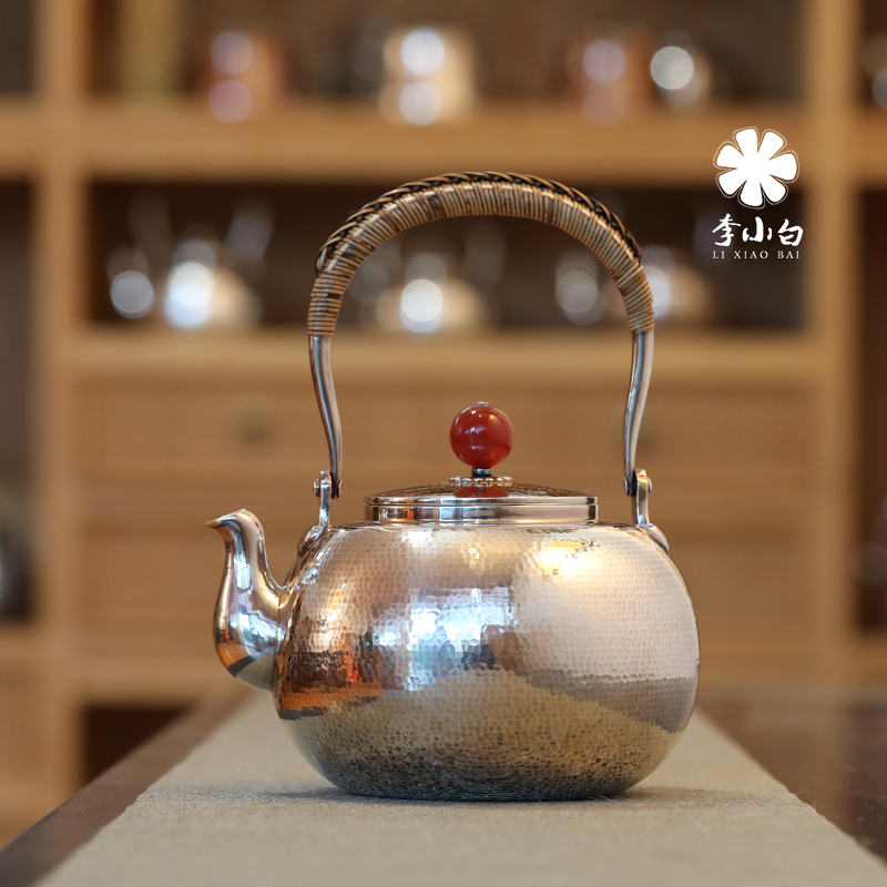 李小白纯银长嘴银壶-朝阳
