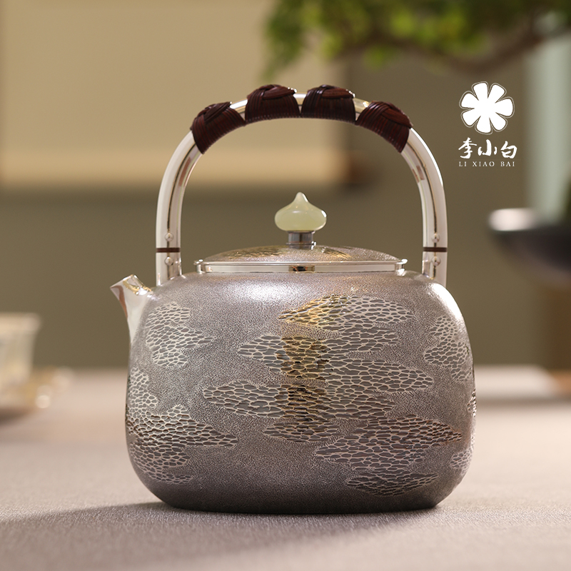 云雾·玉摘-纯银银壶