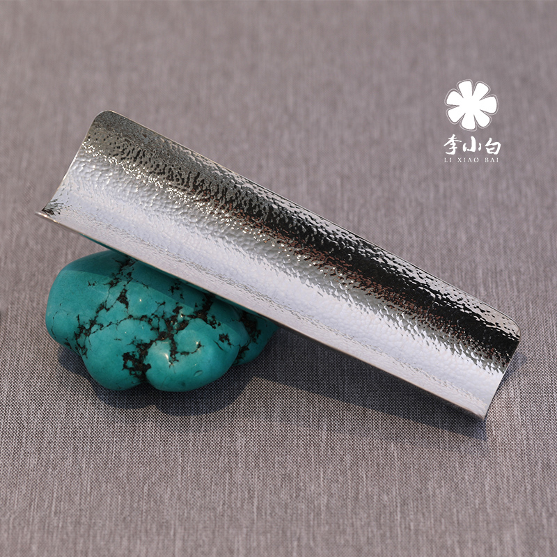 李小白纯银茶则-大渊茶则