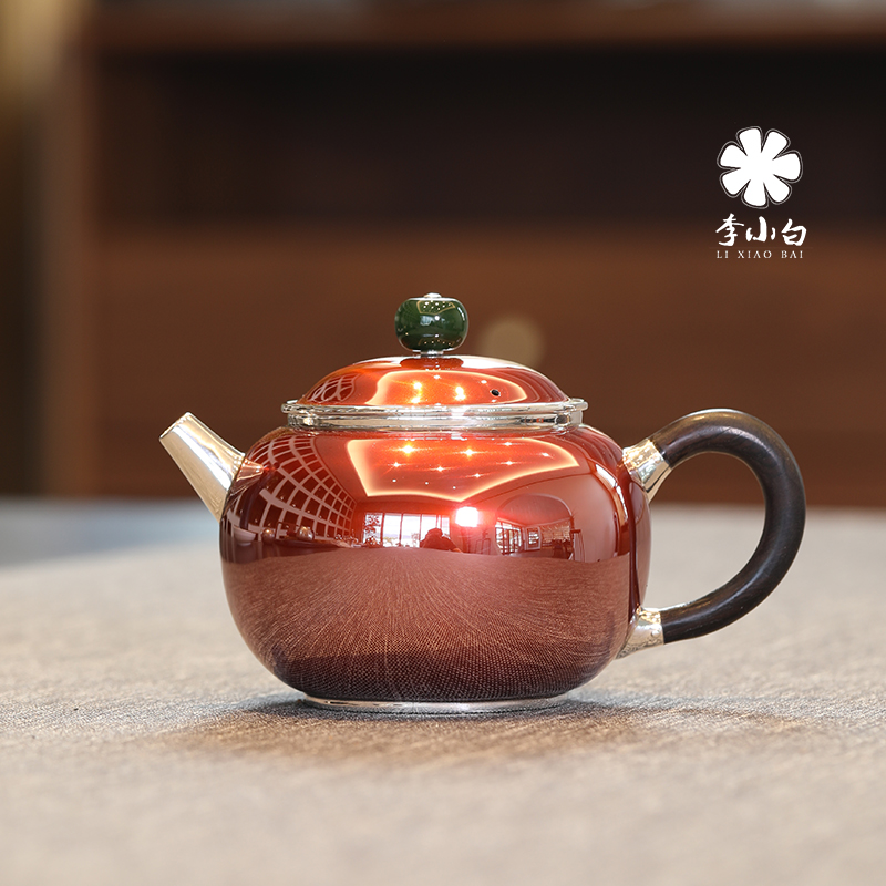 铜包银-玉露泡壶