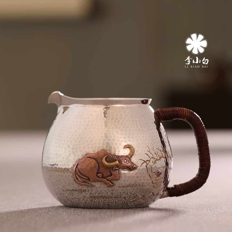 牛运亨通-纯银公道杯-茶海