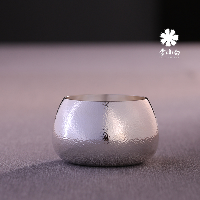 李小白纯银大口杯