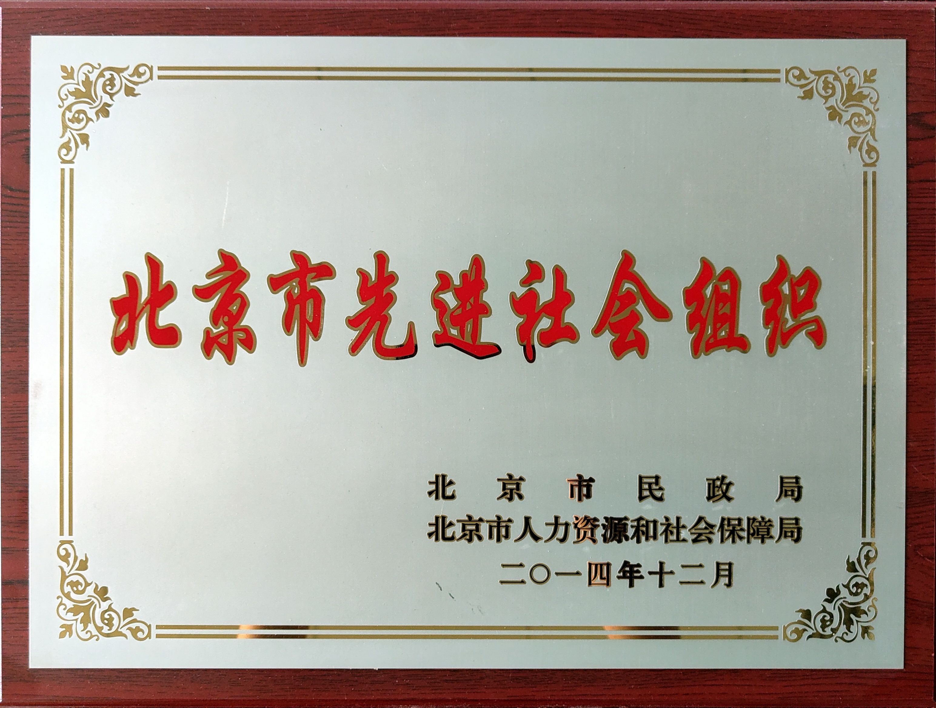 北京市先进社会组织