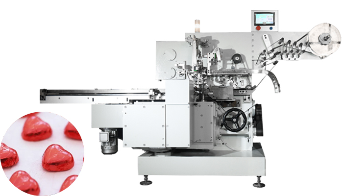  
巧克力刷包机
 
本机型适用于半球形，爱心形，多边形等各种平底异形巧克力、糖果、茶叶等产品的自动理料及包装，包装贴合紧密，包装样式丰富。
 
   立即联系