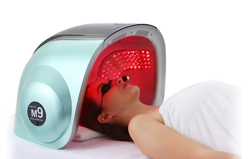 Bio LED Light Therapy PDT Skin Care Acne Treatment Device with Hair Growth Laser