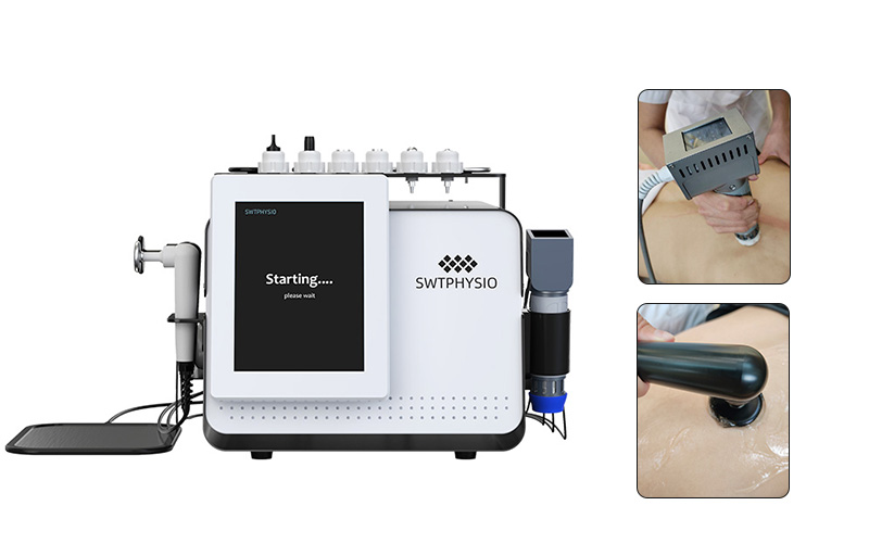 ED Therapy Shockwave Cellulite Reduction RET CET RF Muscle Stimulation EMS 4 in 1