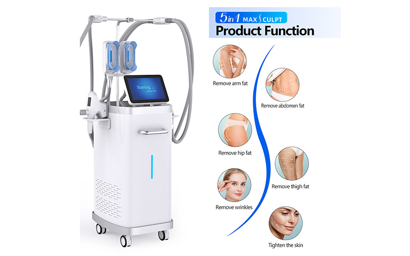 5 in 1 Max Sculpt Vacuum RF Cryolipolisis Weight Loss Cellulite Reduction Body Shaping Machine