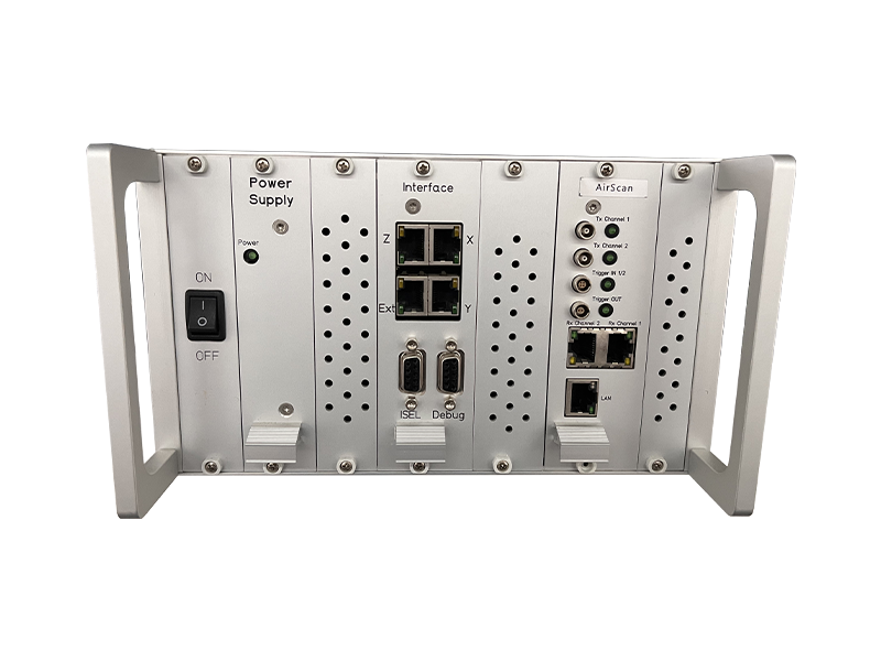 Air coupled ultrasound integrated module AIRSCAN