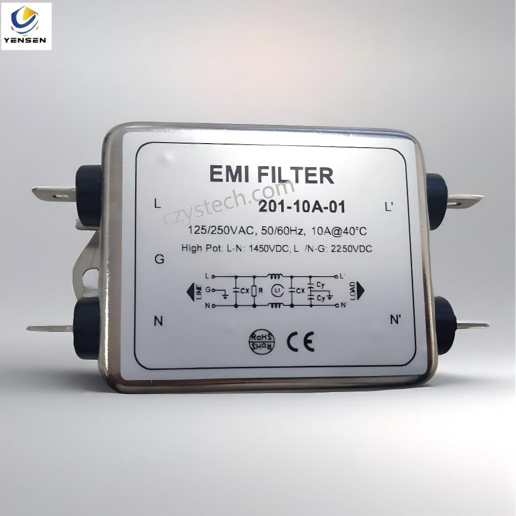 125/250V 10A EMI Chassis Mount Filters Single Phase Filters