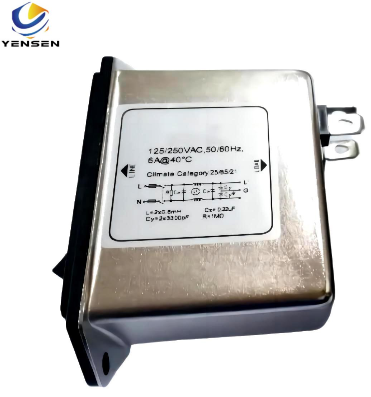 1-10A Compact IEC EMC Inlet Filter With Fuse and Switch