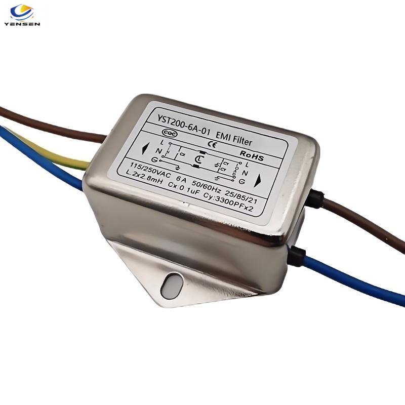 125/250VAC General Purpose Single-Phase Filter with wire connections