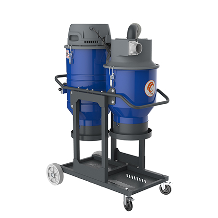 K5 Single phase double barrel industrial vacuum
