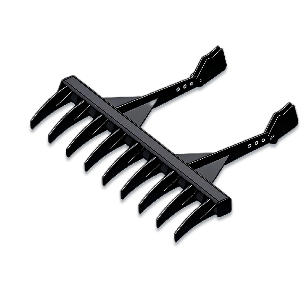 Rakes used to flatten the ground