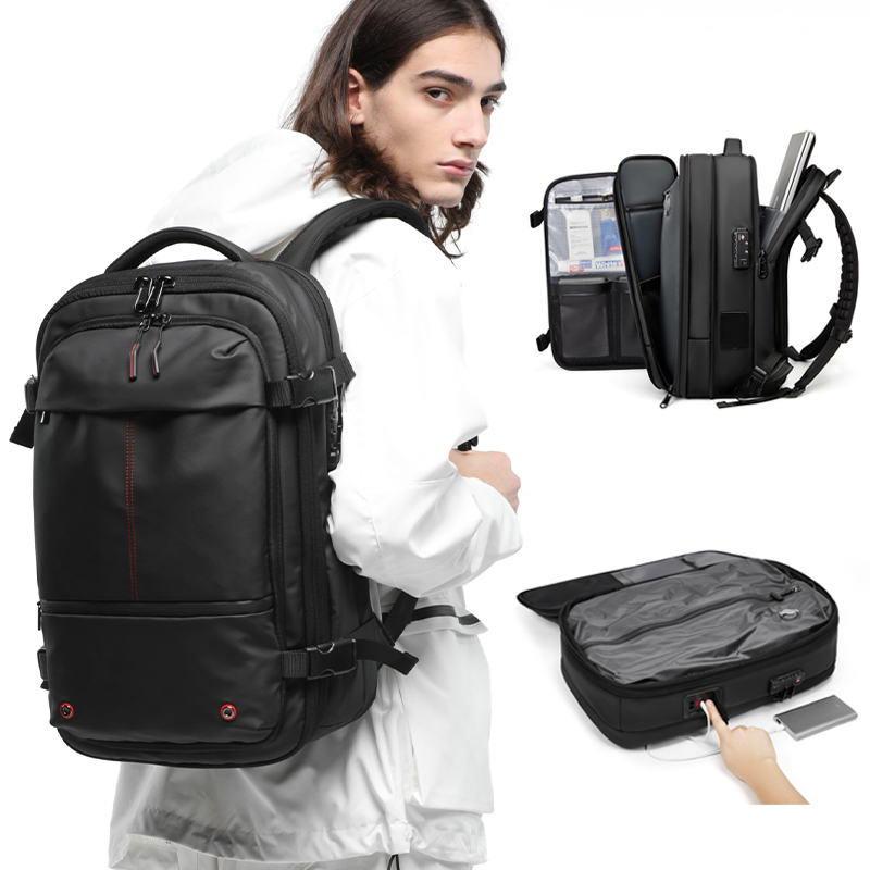 Auto compress vaccum backpack