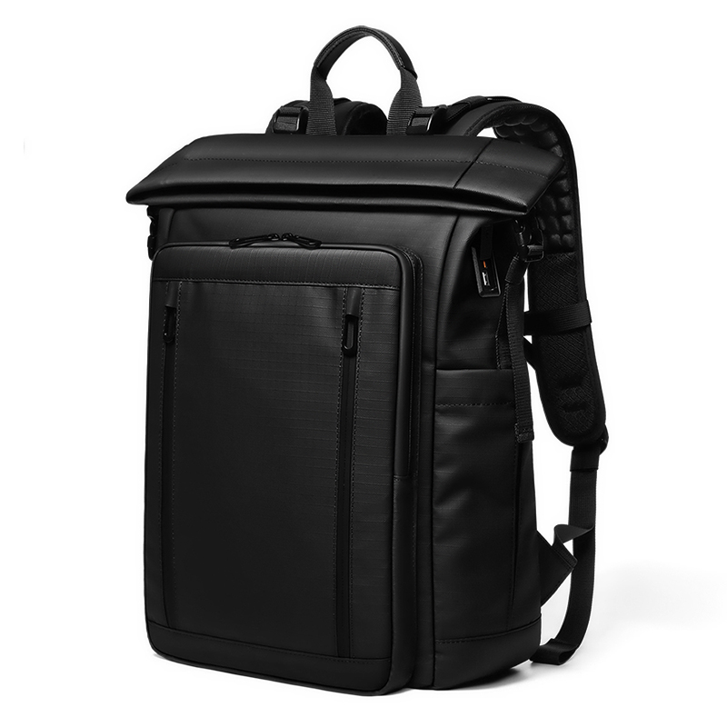 Expandable Roll-Top Laptop Backpack