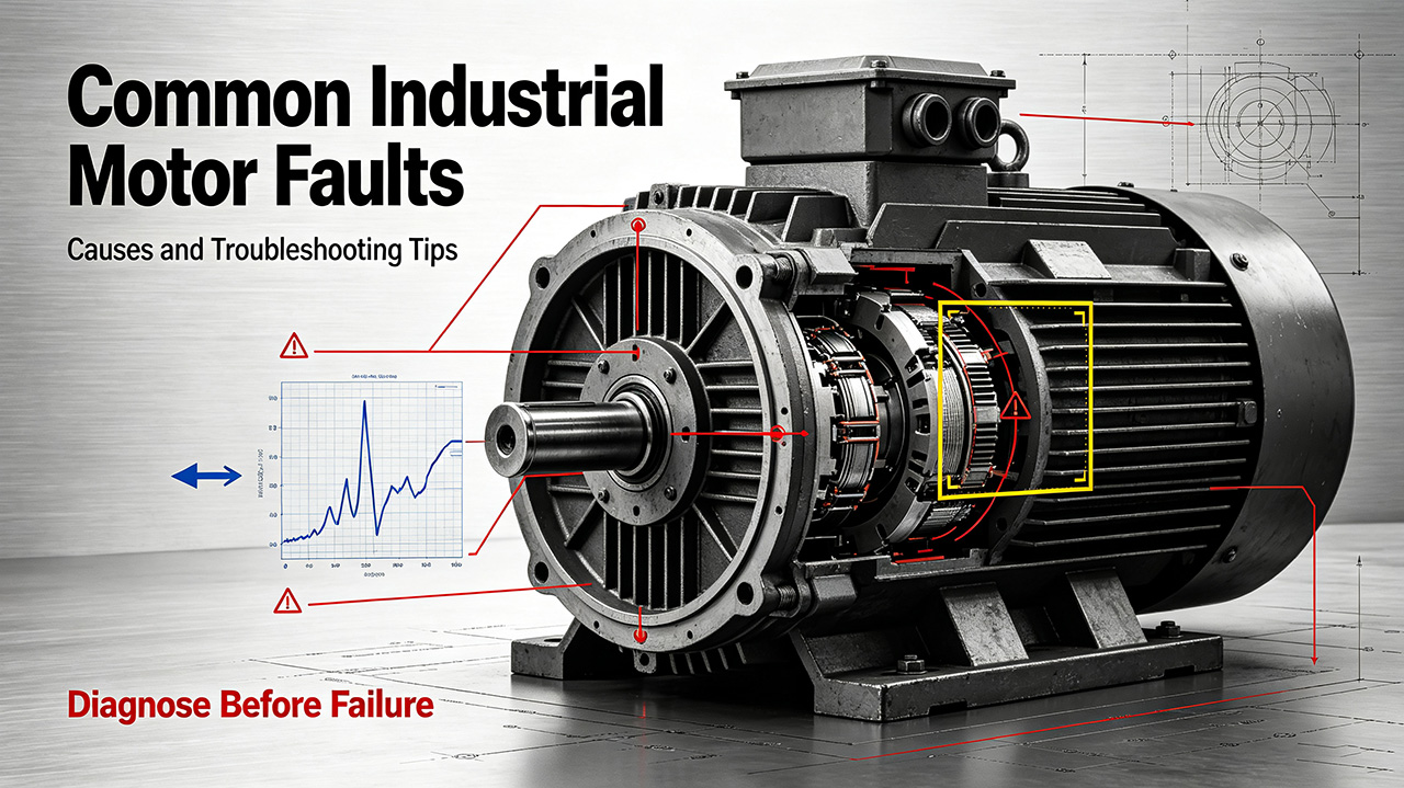 Common Industrial Motor Faults Causes and Troubleshooting Tips