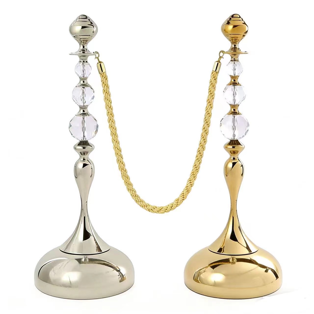 Drop-shaped Base Crystal  Ball  Pole  Stanchions  Transparent Crystal Ball  Pole  Stand   Stainless Steel  Base Cryta  lBall  Stand