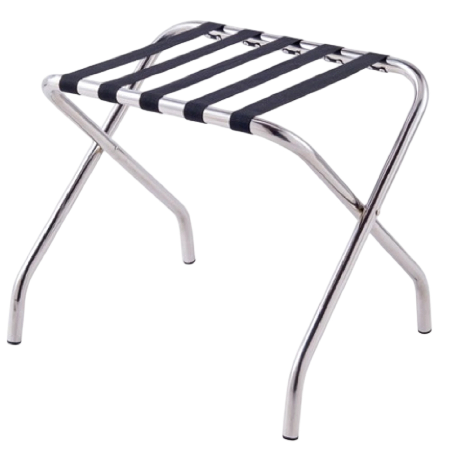 Folding Luggage Racks for Hotel Modern Portable Foldable Organizer Metal Furniture Hotel Bedroom Suitcase Holder Luggage Rack for Guest Room Bent leg luggage racks