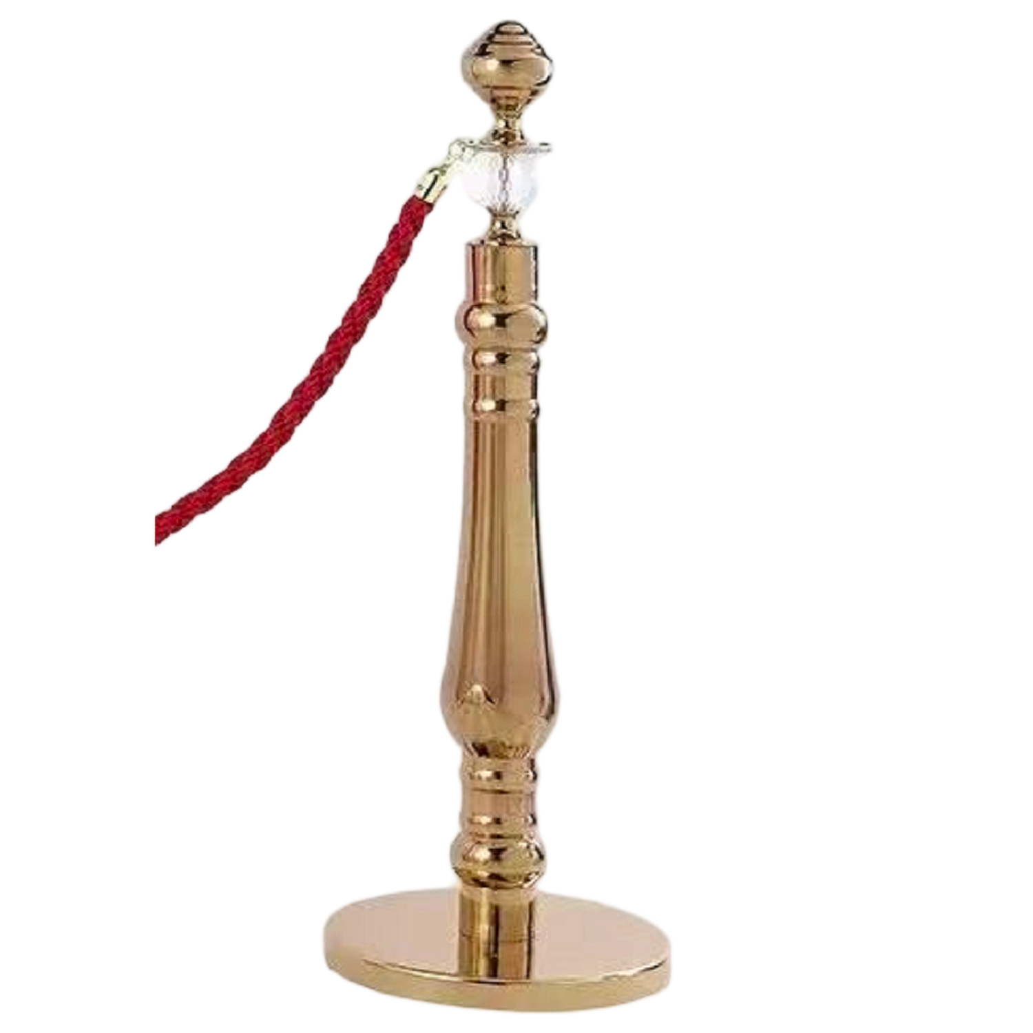Ball Top   Stanchions  Gold Stanchion Post with Transparent Crystal Ball   Stainless Steel  Ball  Head  Crowd Control Barrier  Elegant Queue Pole