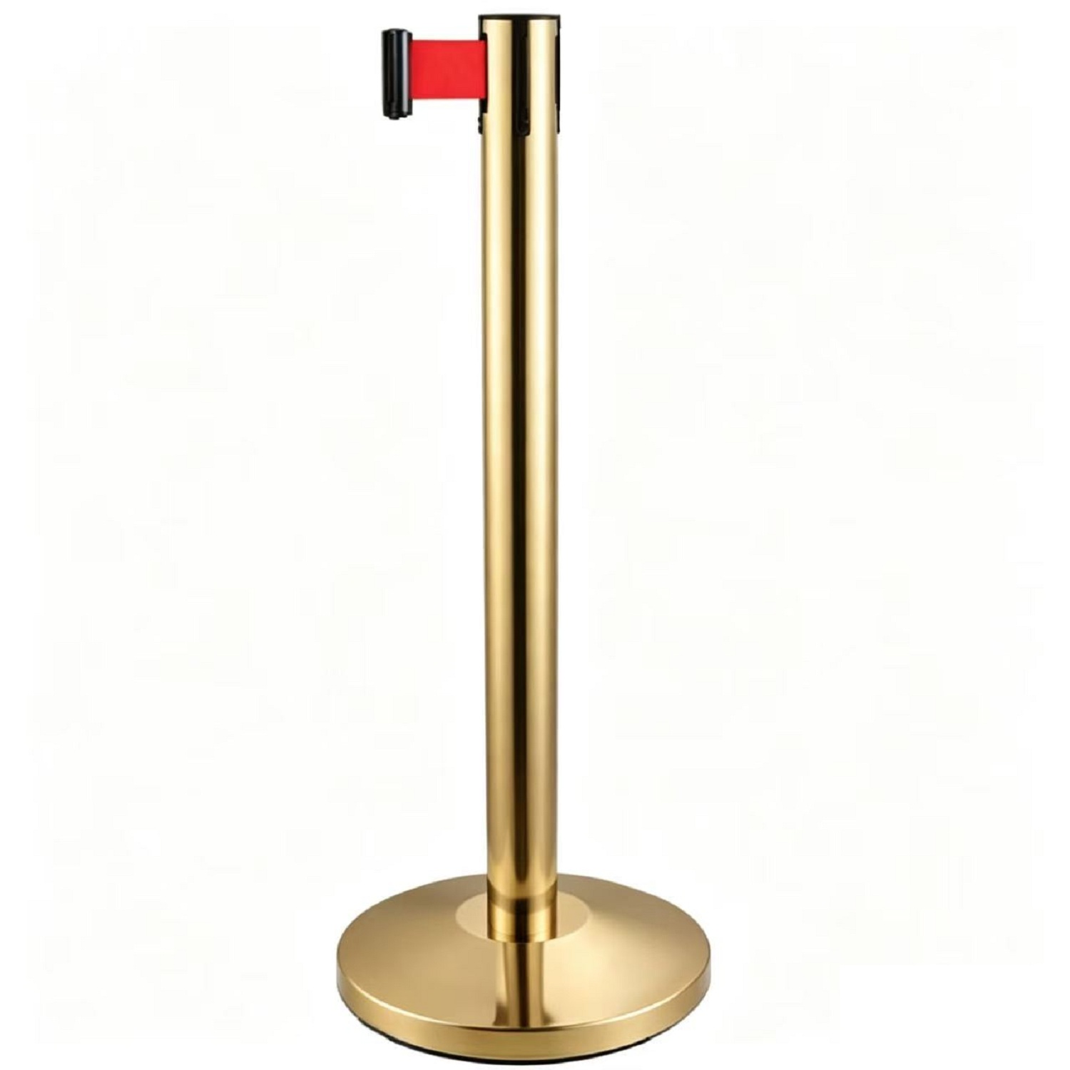 Stainless Steel Stanchion Crowd Control Queue Barrier One Meter Line Retractable Belt Stand.copy