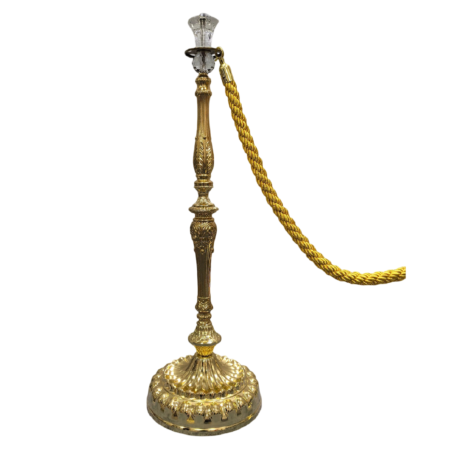 Aluminium  Alloy Pole Crystal  Ball Stanchions  Gold Stanchion Post with  Crystal Head   Crystal Crown  Head  Crowd Control Barrier