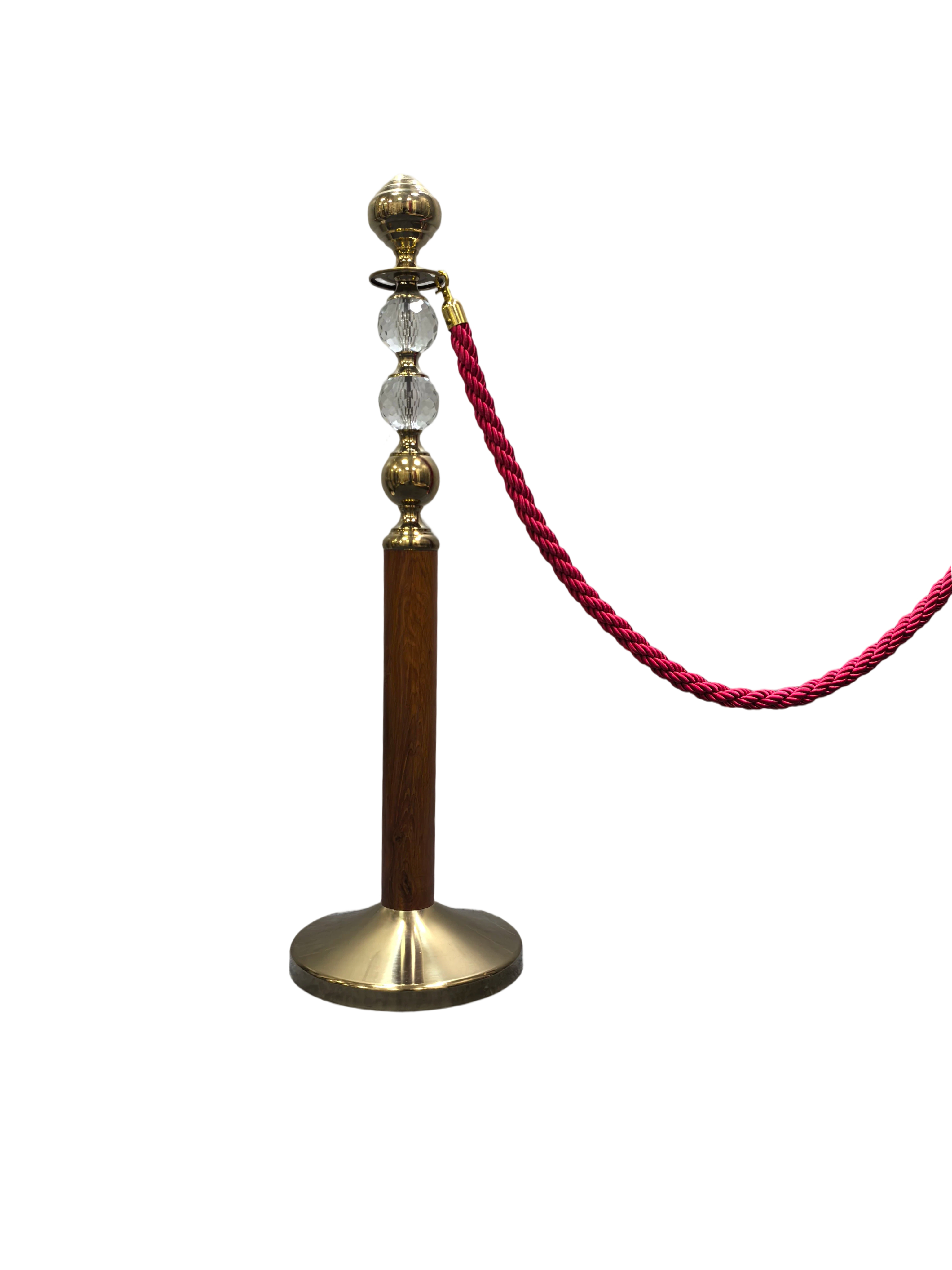 Luxury Crystal Rope Stanchions  Queue Barriers  Ball Top Stanchion Crowd Control Barrier