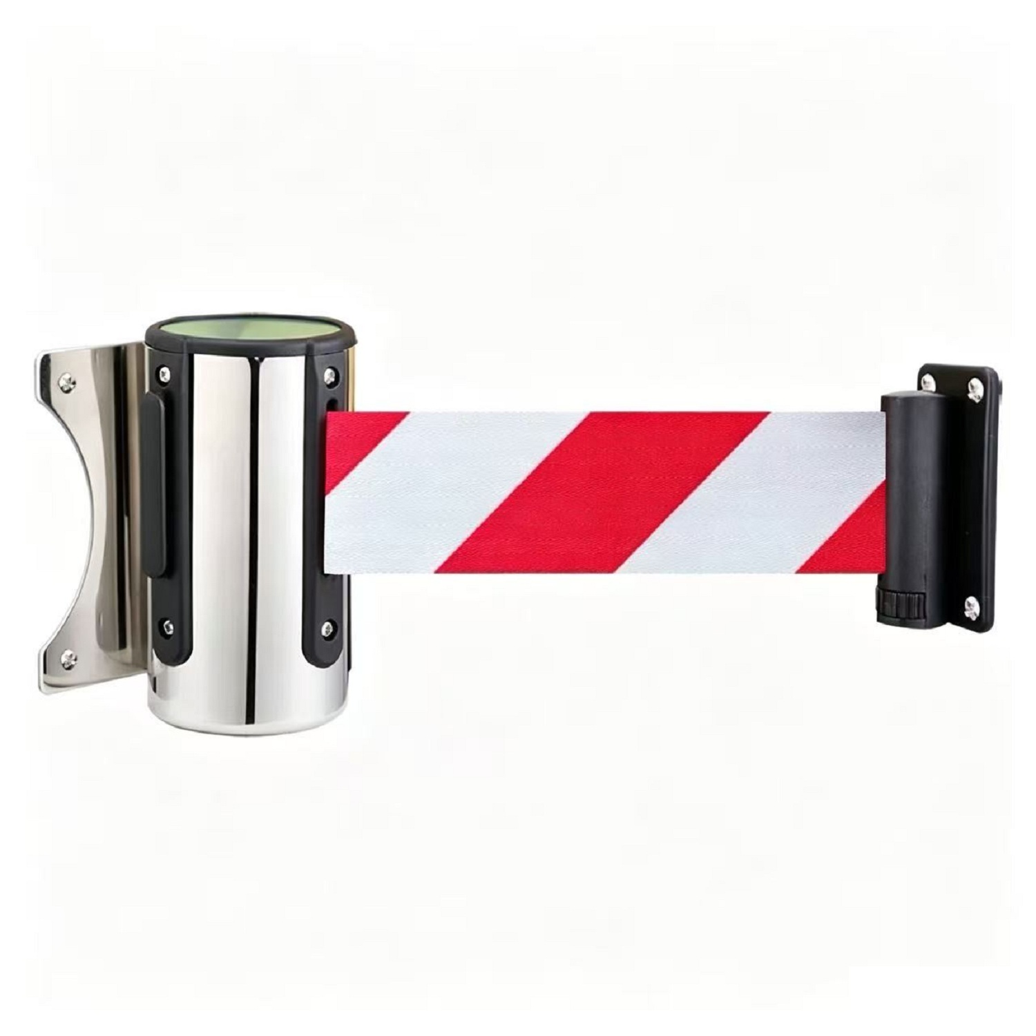 Wall-Mounted　Retractable Belt Barrier　1 Meter　Queue Barrier、Crowd Control     Barrier
