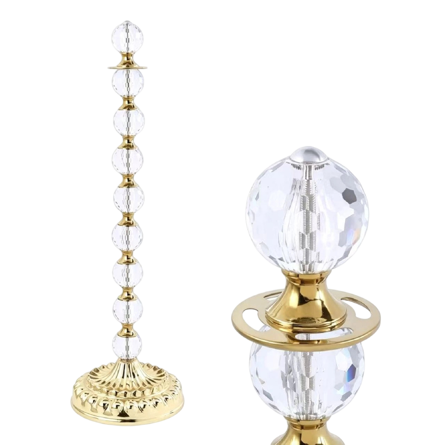 Crystal  Ball  Head Stanchions  Transparent Crystal Ball  Pole  Stand   Stainless Steel  Base Cryta  lBall   Crowd Control Barrier, Elegant Queue Pole  Stand With Rope