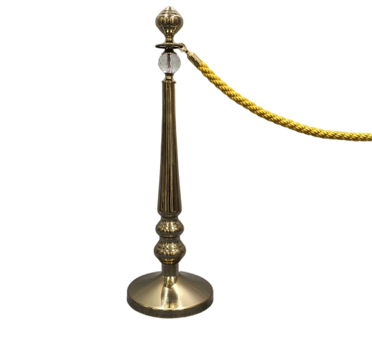 Stainless Steel Stanchion Post  Crowd Control Queue Barrier  Stand Column  With Hanging