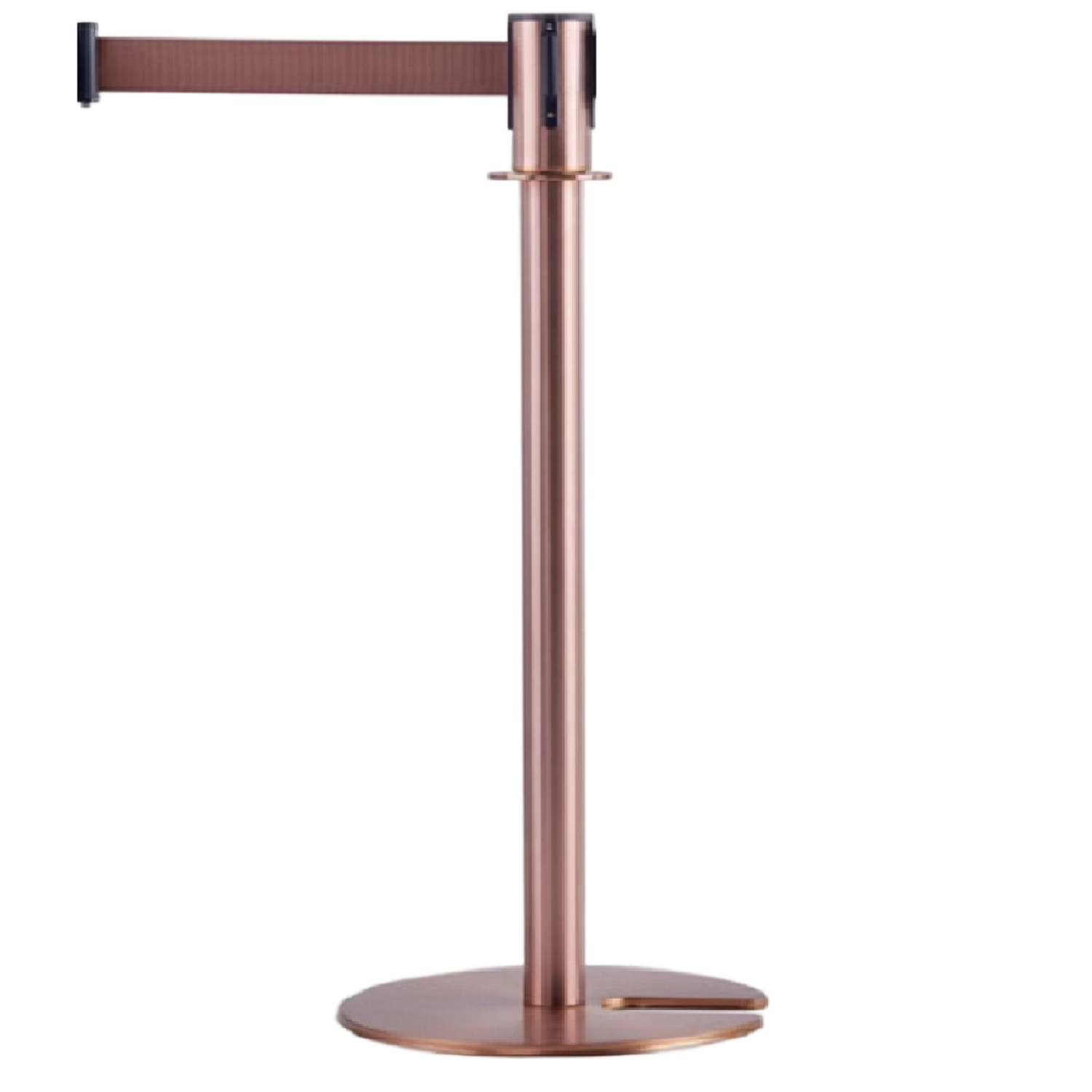 U Base Belt Stanchions Safety Stanchions ,Rose Gold Stanchions With 2M Retractable Pull Belt Manufacturer