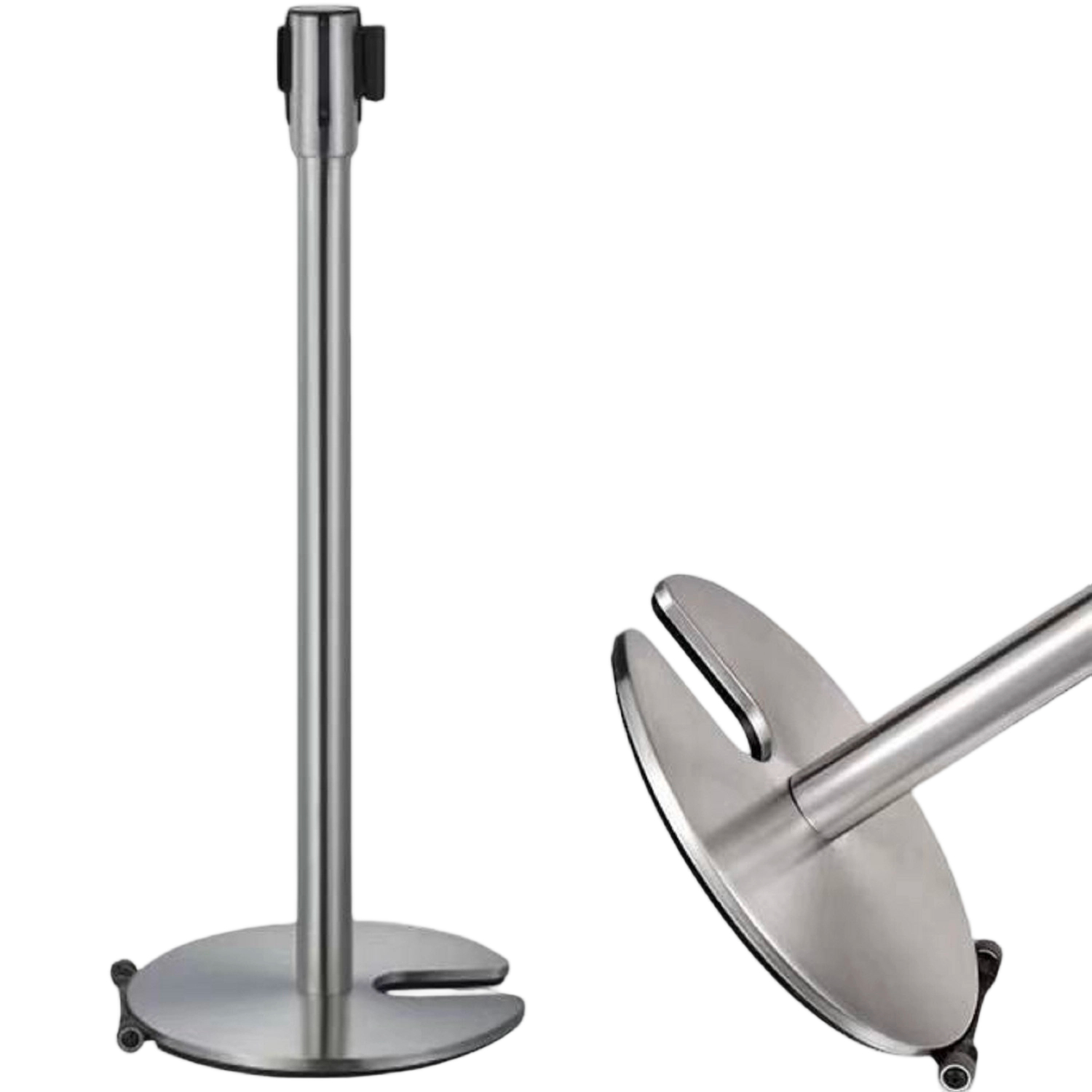 Stanchions With Engineering PP Plastic Roller  With Wheels Upright Column  Stanchions With Wheels