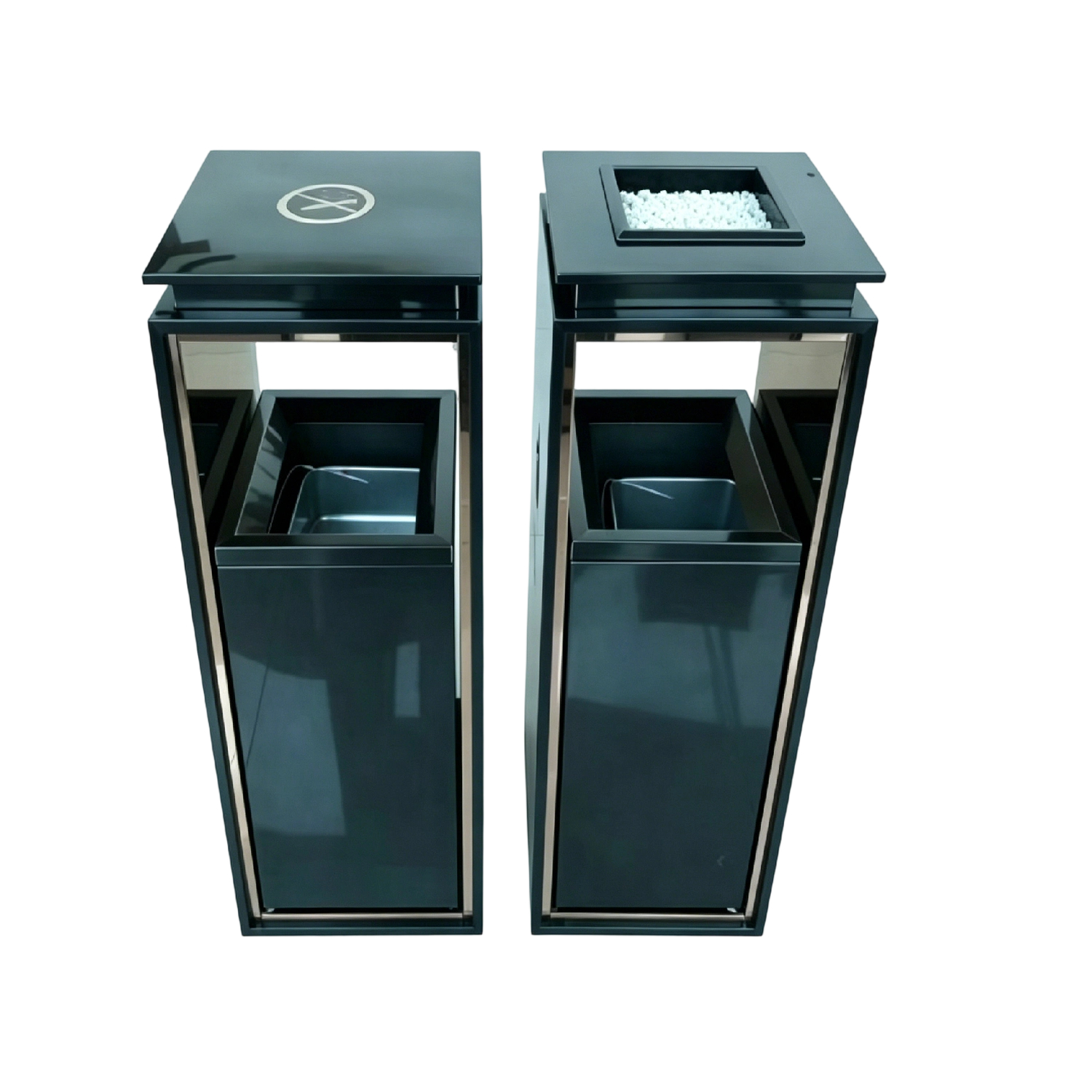 Floor Standing Ashtray Waste Bin  Hotel Lobby Cigarette Bin Freestanding Ashtray Trash Can