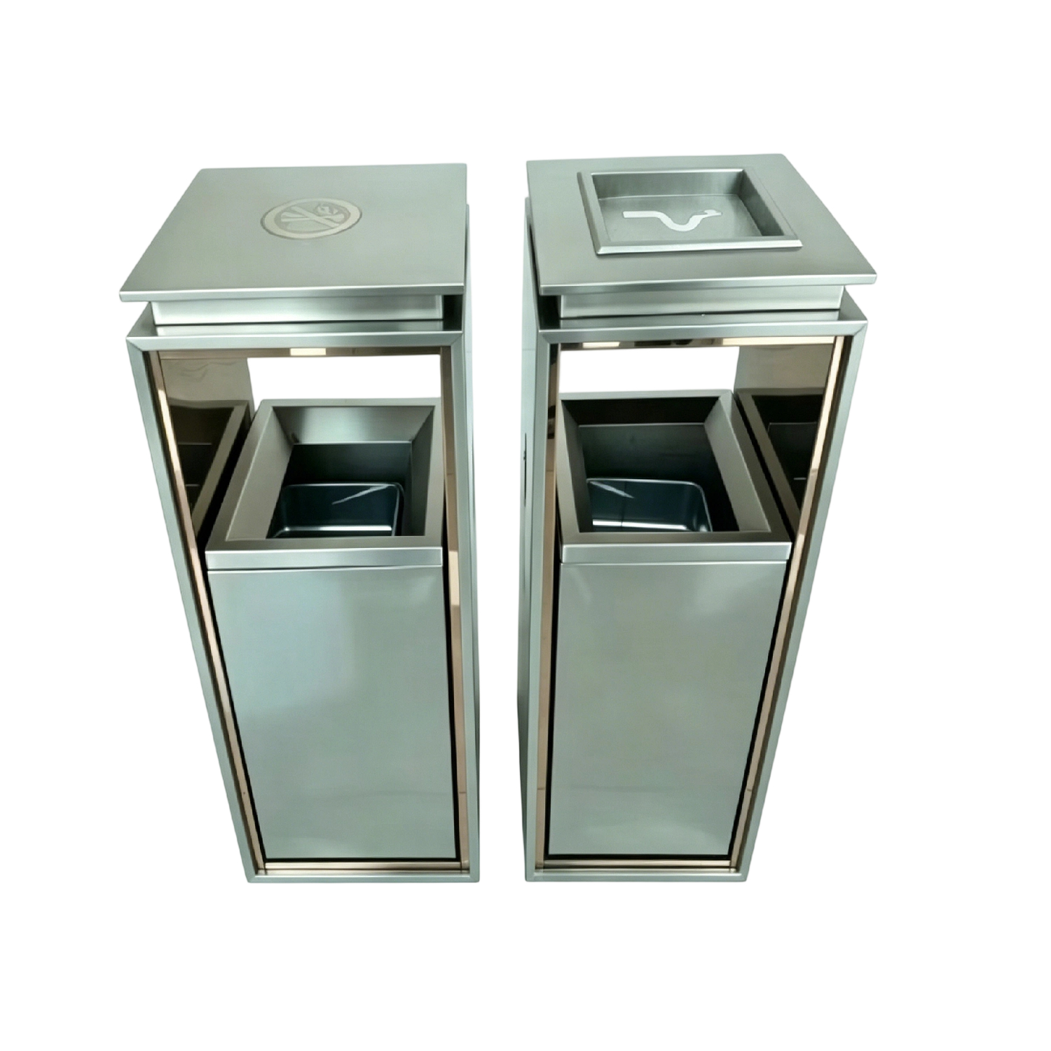 Floor Standing Ashtray Waste Bin  Hotel Lobby Cigarette Bin Freestanding Ashtray Trash Can