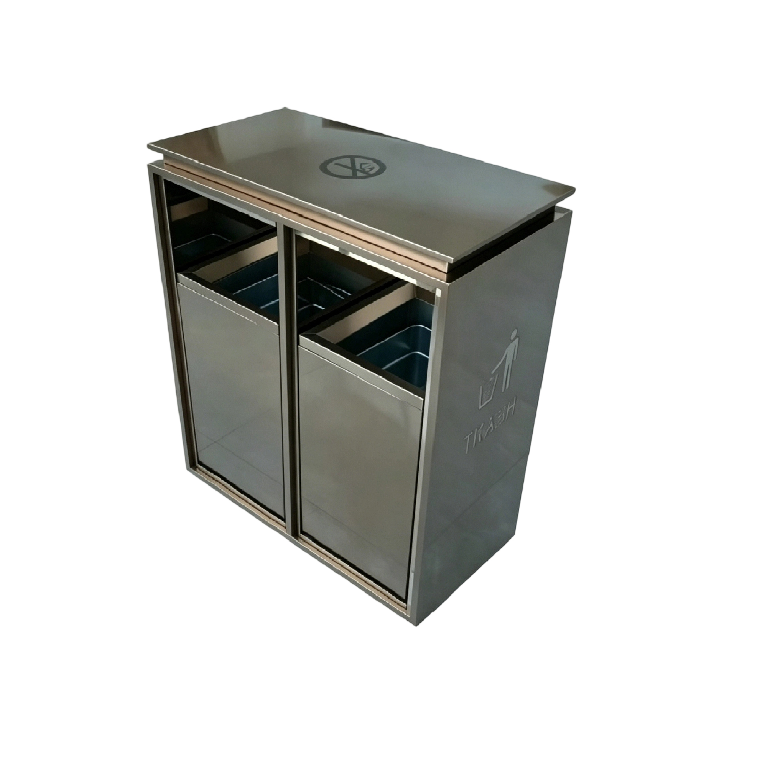 Dual Compartment  Floor Standing litter bin