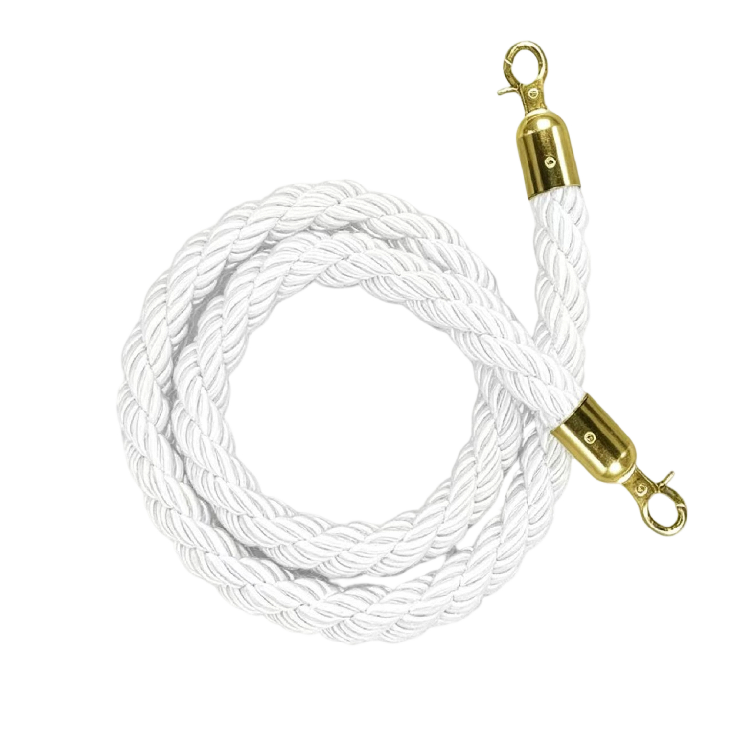 White  Twisted  Rope For Crowd Control Hanging Railing Red Carpet Queue Barrier Stanchion　Barrier　Twisted Rope