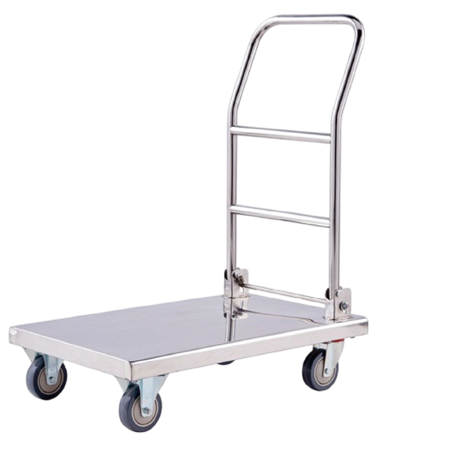 Stainless Steel Platform Cart | Foldable & Heavy-Duty Commercial Grade Stainless Steel Hand Truck
