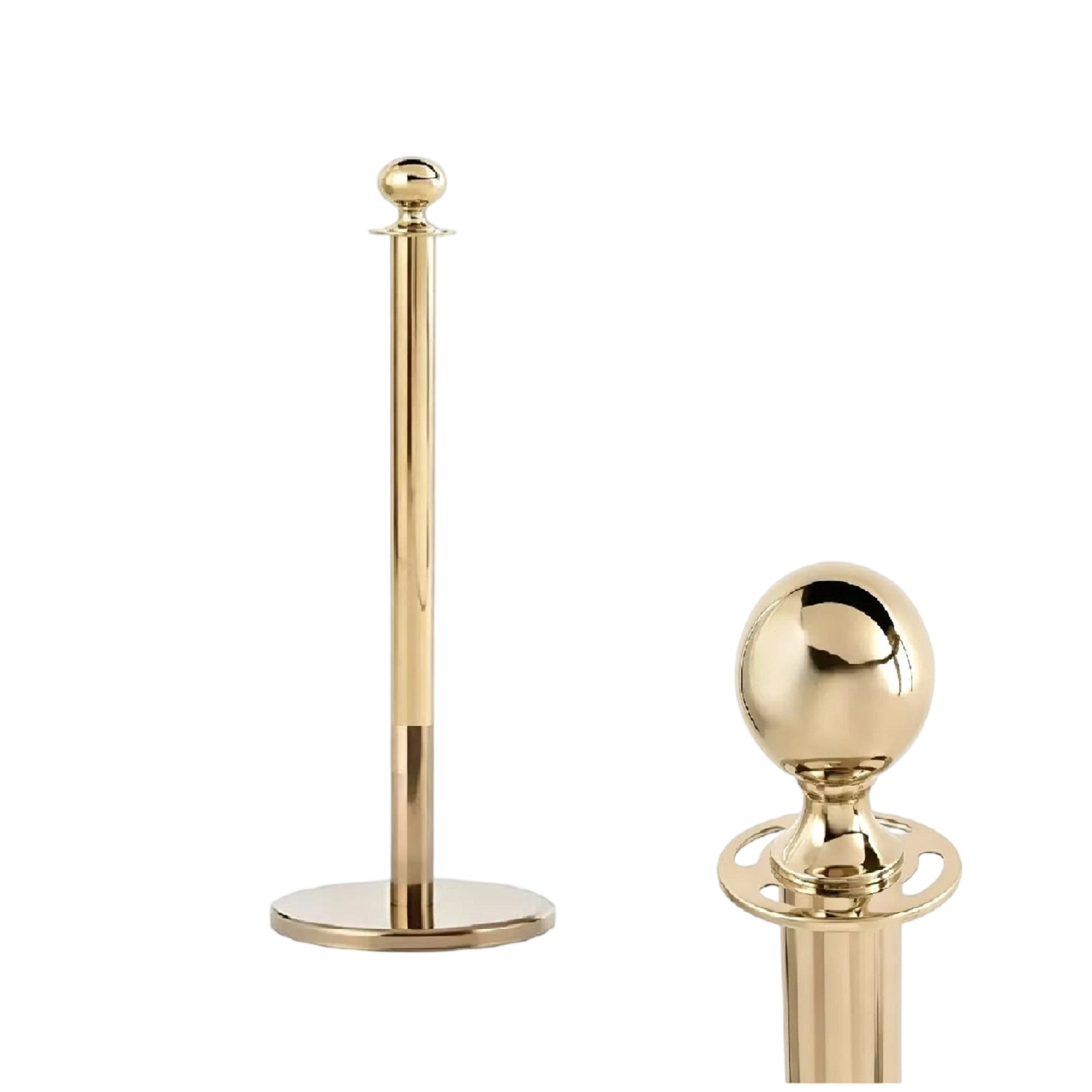 Stainless Steel Ball Top Stanchion   Premium Classic Rope Stanchions，China stanchion manufacturer