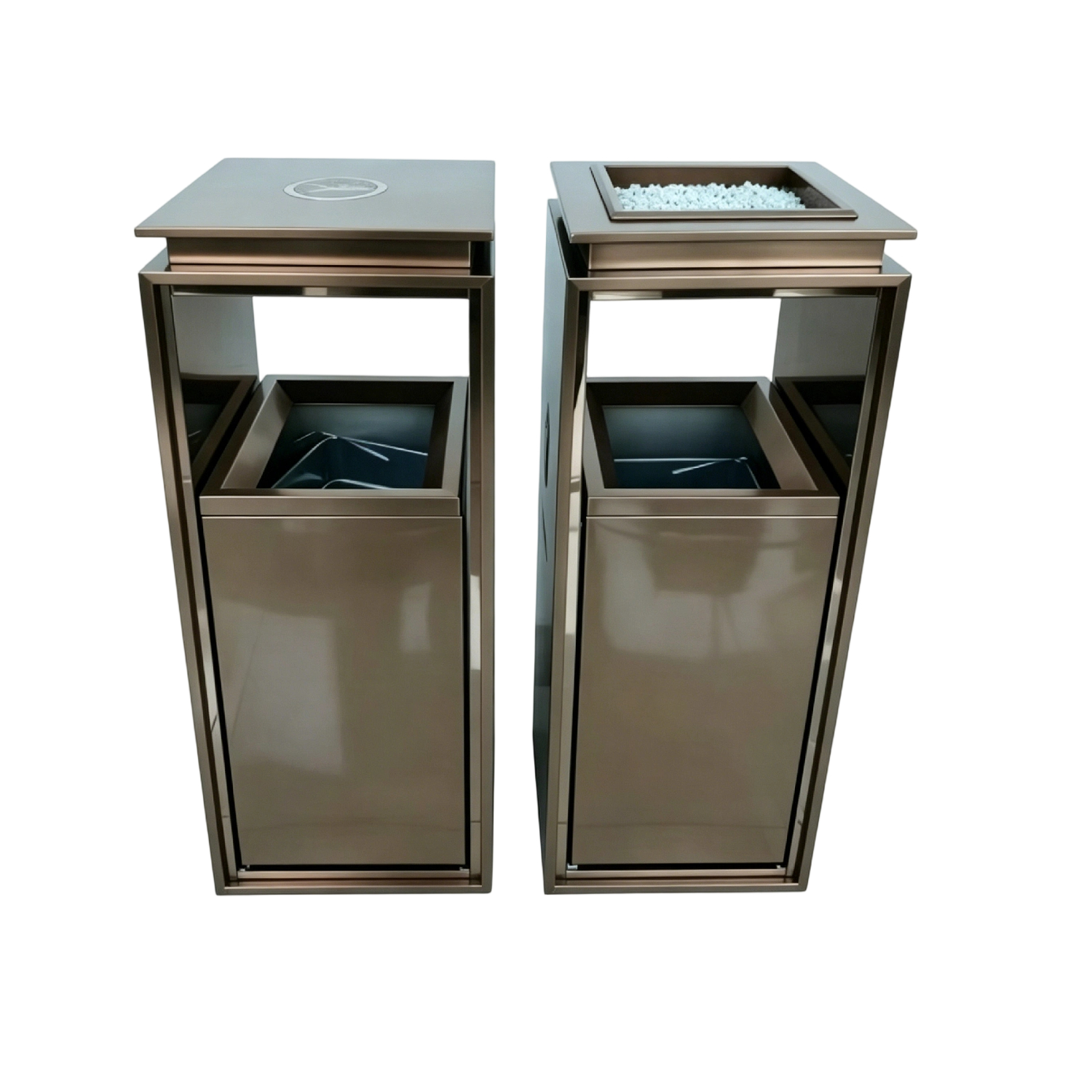 Floor Standing Ashtray Waste Bin  Hotel Lobby Cigarette Bin Freestanding Ashtray Trash Can