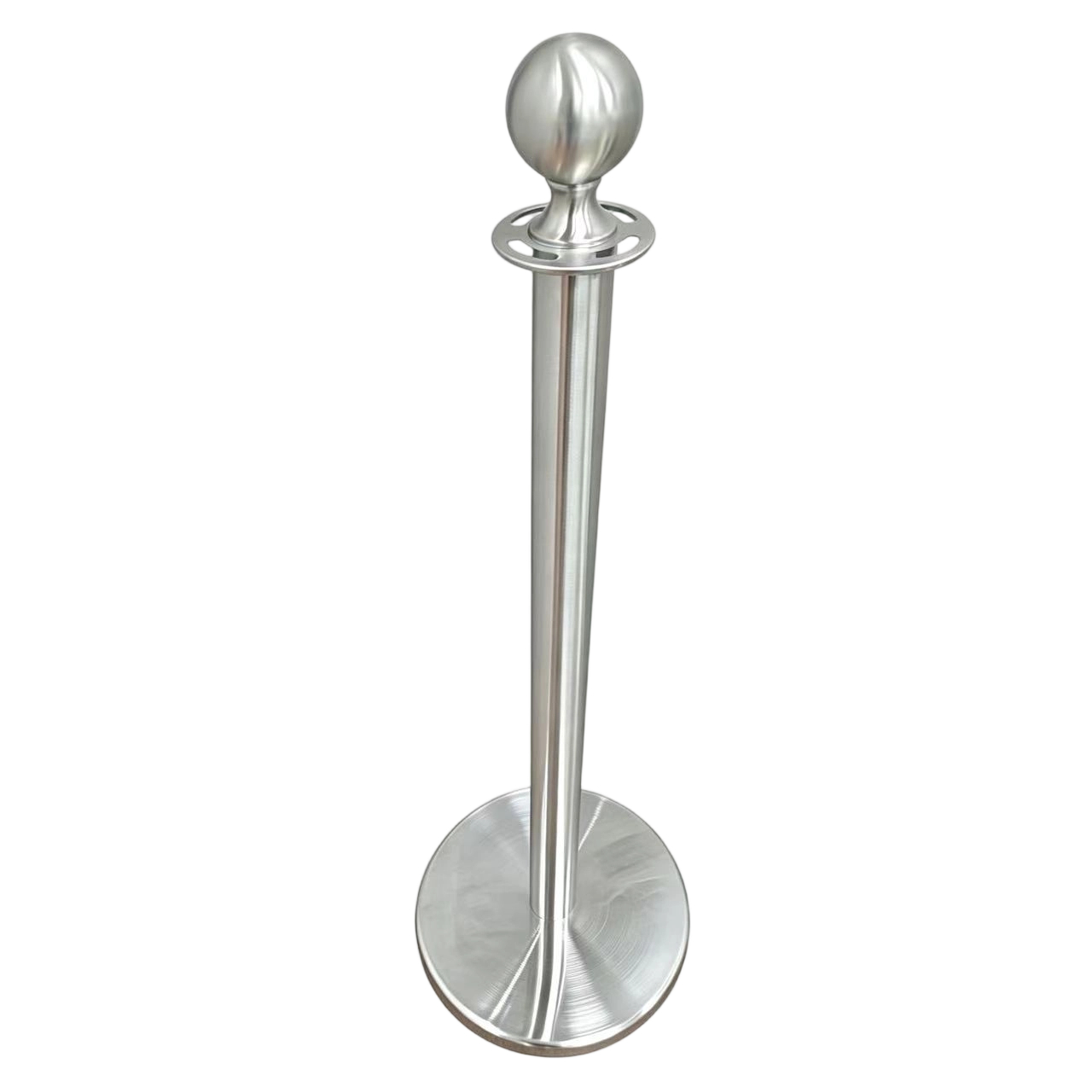 Matte Silver  Stainless Steel Ball Top Stanchion   Premium Classic Rope Stanchions，China stanchion manufacturer