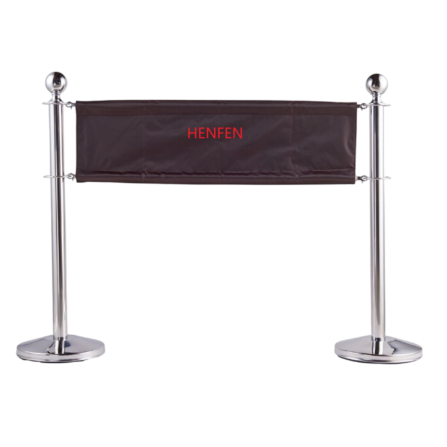 Listing｜Stainless Steel Stanchion with Custom Banner Barrier　　　Stainless Steel Crowd Contr Stanchion with Custom Banner Barrier, Heavy Duty Queue Line Barrier Post, Freestanding Advertising Display Barricade for Retail Store, Cafe, Bank, Event, Shopping Mall