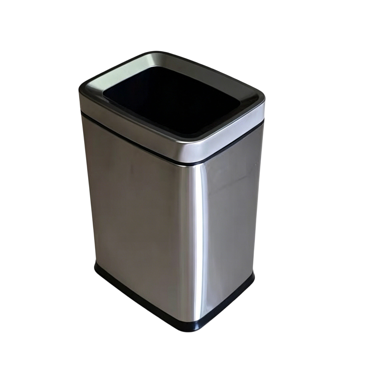 Stainless Steel Hotel Rectangular Waste Bin / Trash Can / Dustbin