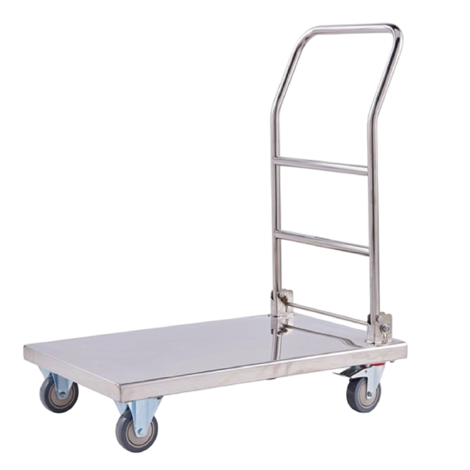Stainless Steel Platform Cart  Foldable & Heavy-Duty Commercial Grade Stainless Steel Hand Truck.
