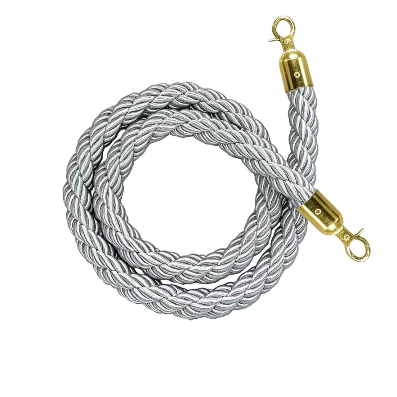 Grey  Twisted  Rope For Crowd Control Hanging Railing Red Carpet Queue Barrier Stanchion　 Twisted Rope for Barrier