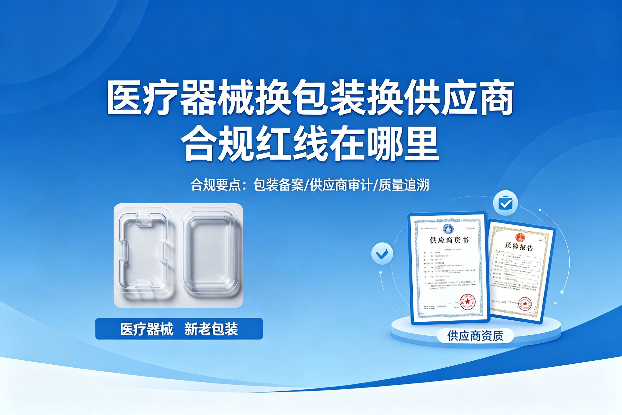 医疗器械产品换包装、换供应商，合规红线在哪里？