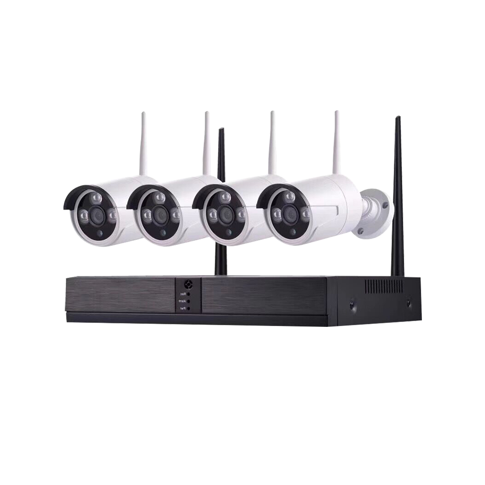 Ladvision- N6004KW-130W HD H.265 Wireless NVR Security System, 4 Channel Video Recorder with 4 HD 2.0MP Outdoor/Indoor Wireless IP Cameras IP66, 100FT Night Vision, Motion Email Alert, Internet & Smartphone Viewing, Free App iOS and Andriod