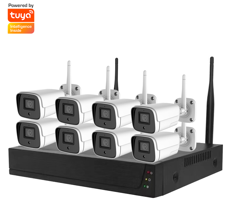 Ladvision-KW6708T-200W AI TUYA Smart 2.0MP Wireless NVR Kits With Two-way intercom