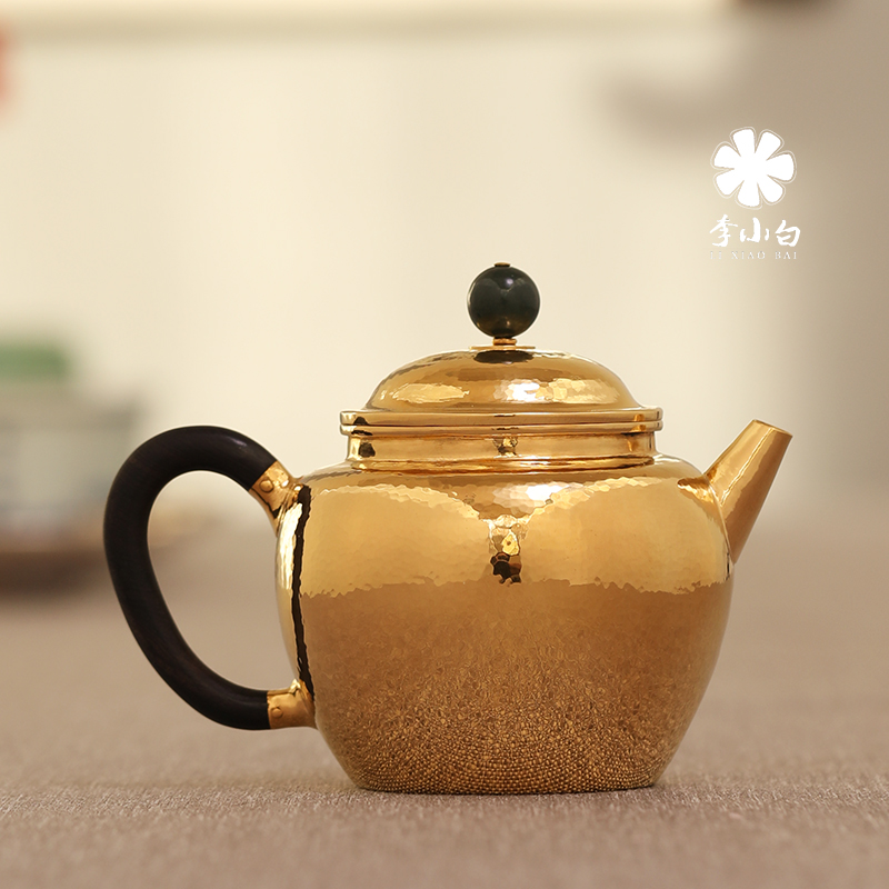 李小白纯金泡壶-秋月