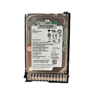 872736-001 HP G8-G10 600-GB 12G 10K 2.5 SAS Hard Drive
